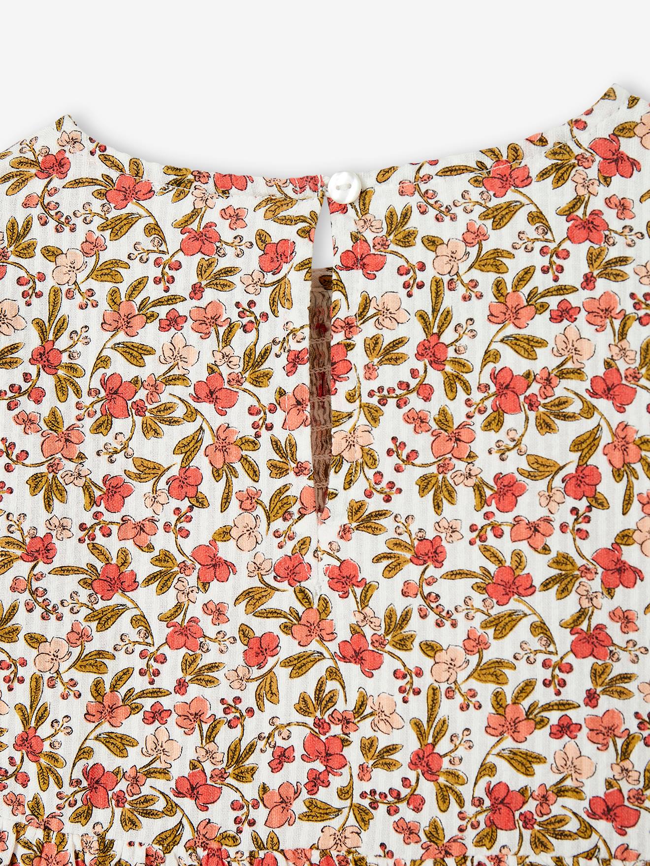 Vestido nude estilo bata para meninas