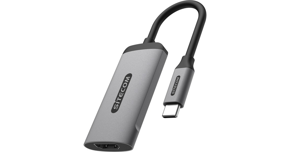 SitecomUSB-C naar HDMI 2.1 adapter  (Grijs, 0,15 meter)