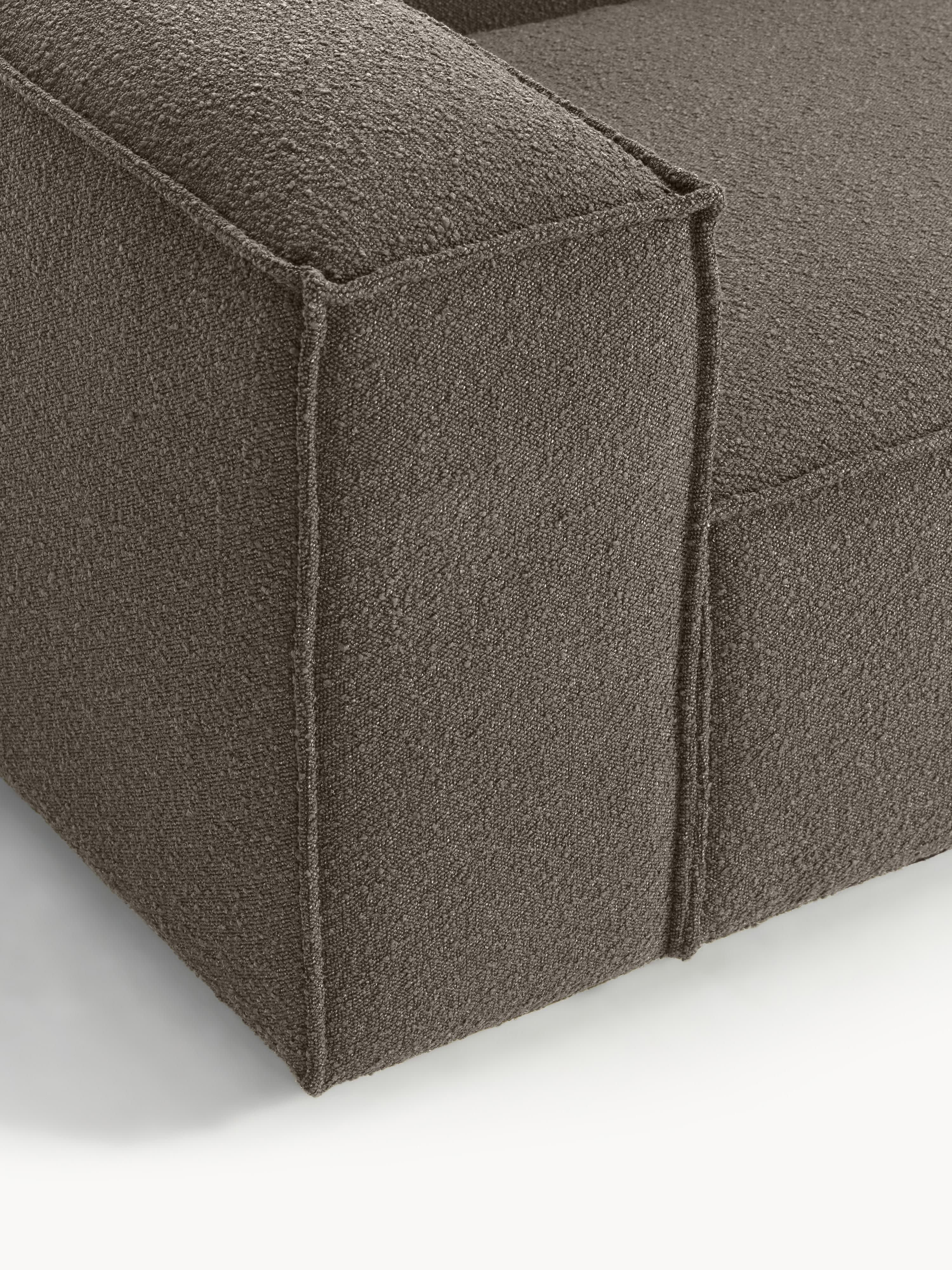 Bouclé modulaire hoekbank Lennon (2-zits)