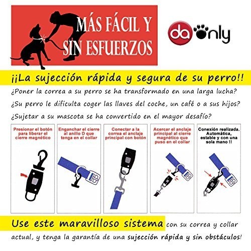 Cadeado de segurança Daonly para cães, preto