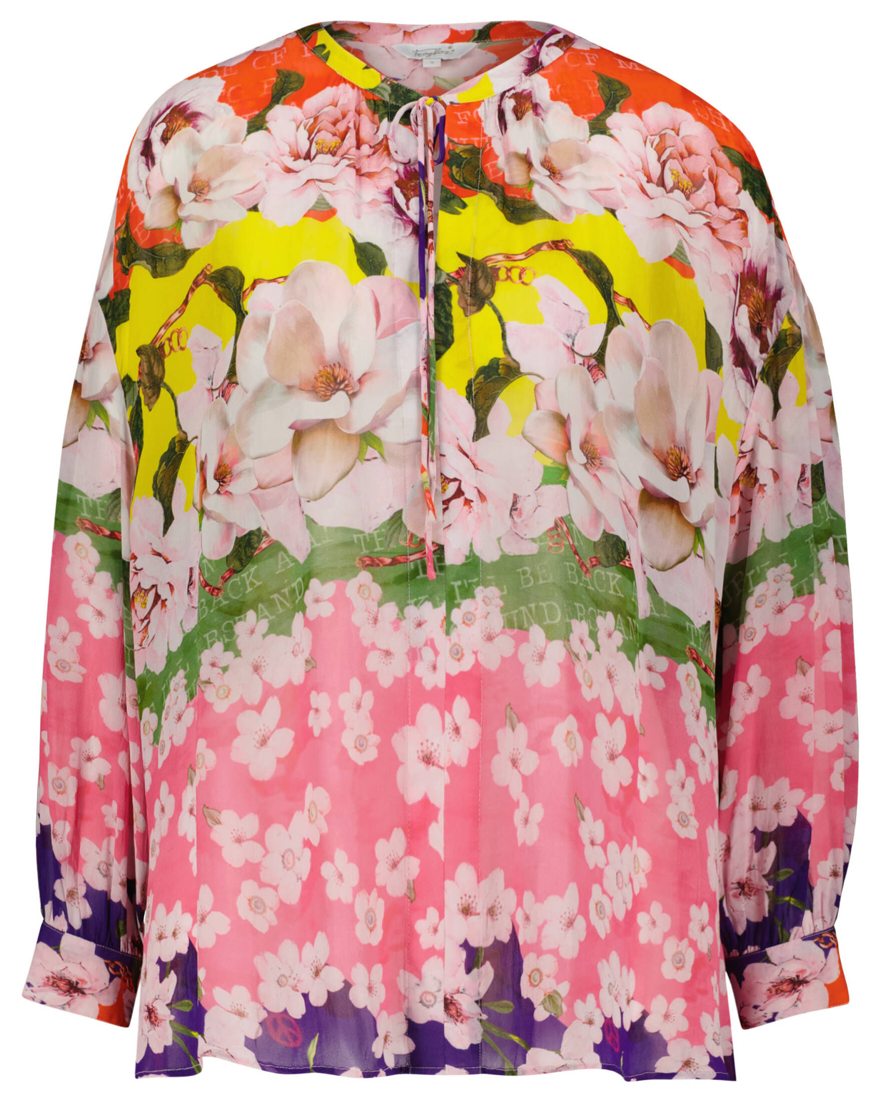 Frogbox| Damen Bluse OVERSIZE BLOUSE FLOWER STEP