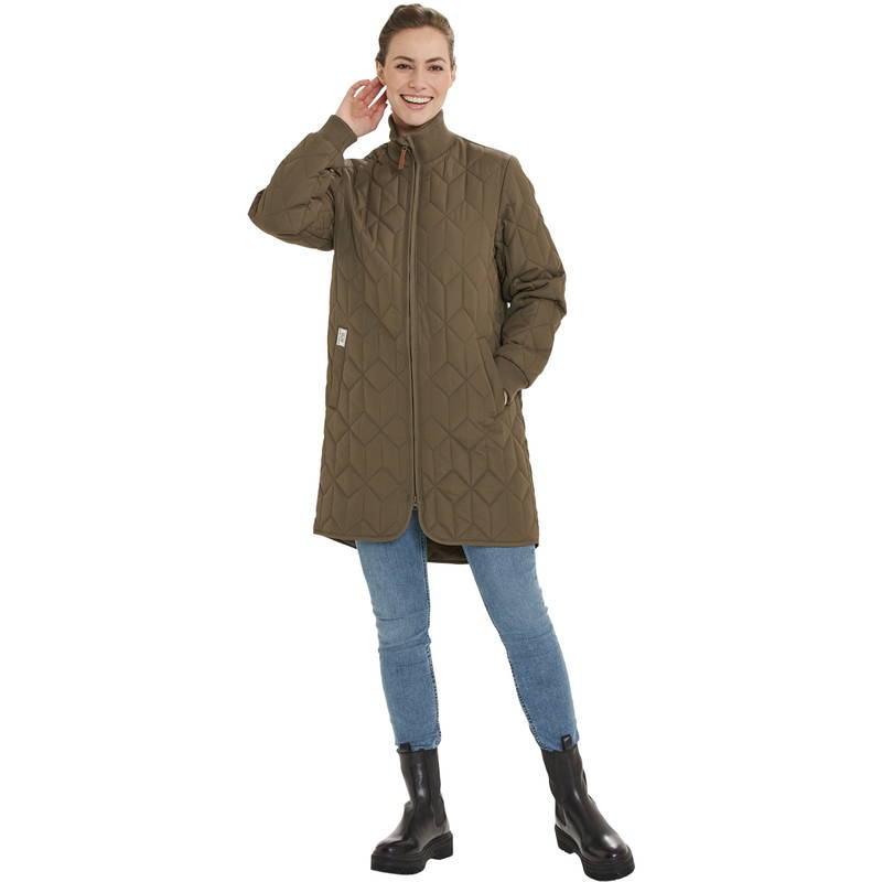 Weather Report Nokka Long Quiltet Jakke Dame