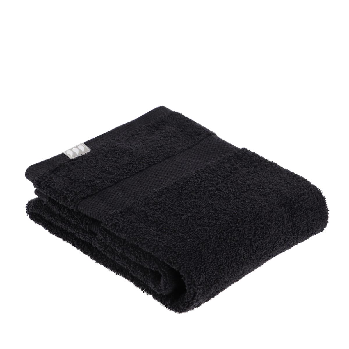 SERVIETTE TOILETTE 50X90CM COTON NOIR