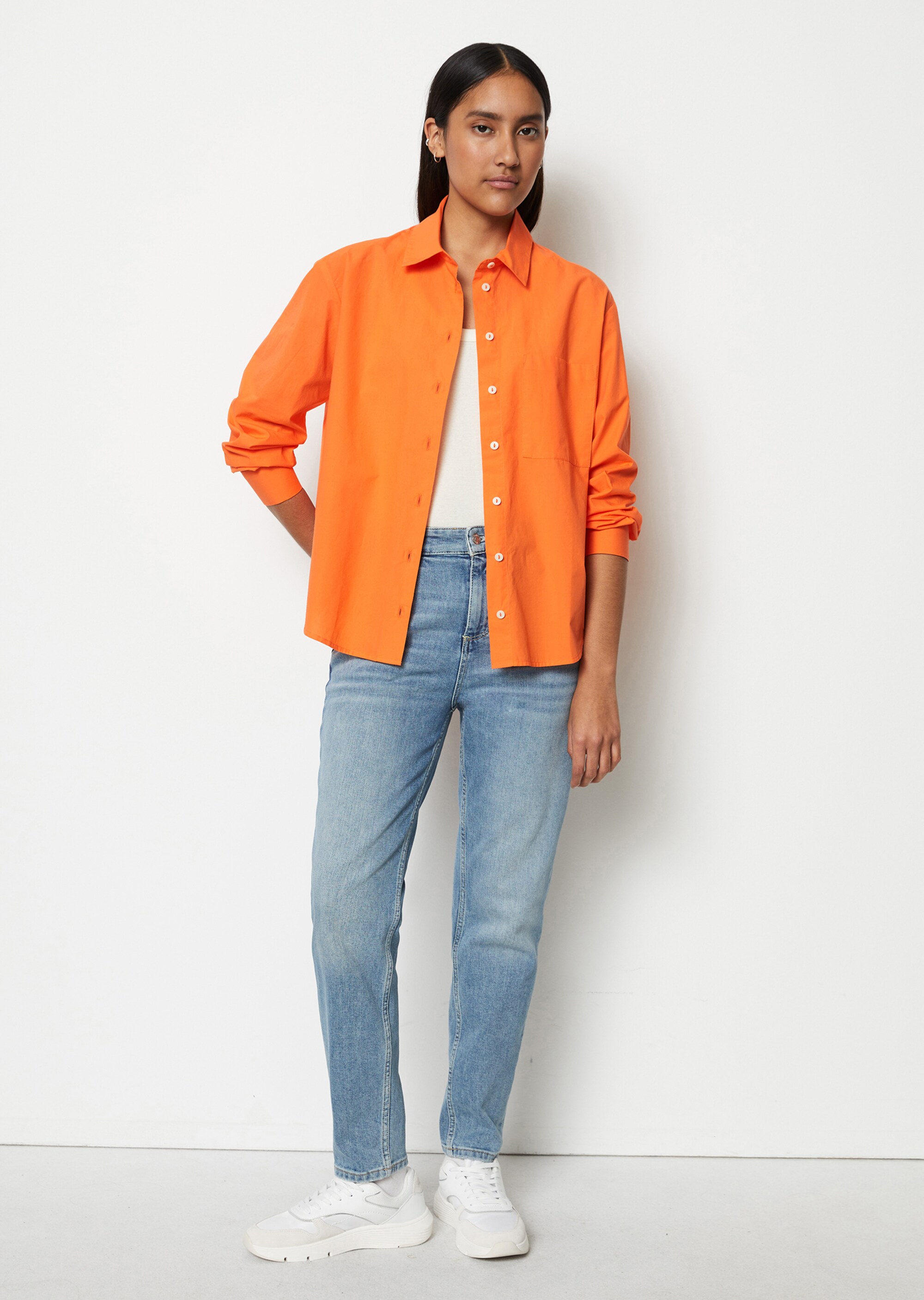 Bluse regularaus softer Bio-Baumwolle