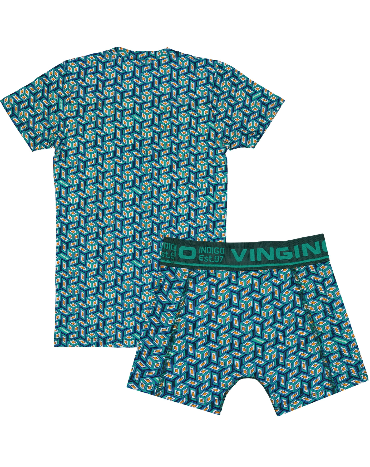 Unterwäsche-Set FUNKY 2-teilig in aqua green
