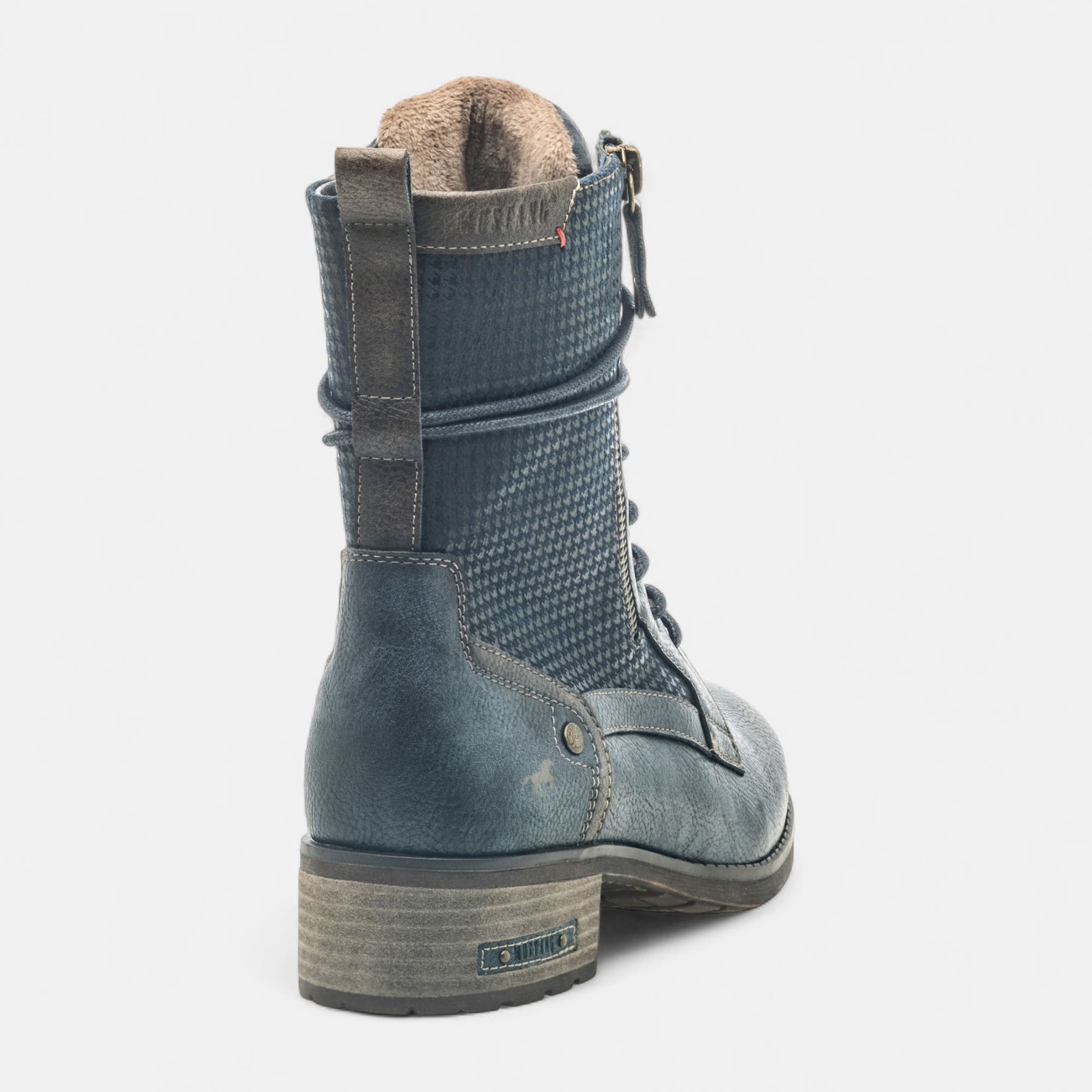 Bottines à lacets Femme bleu marine