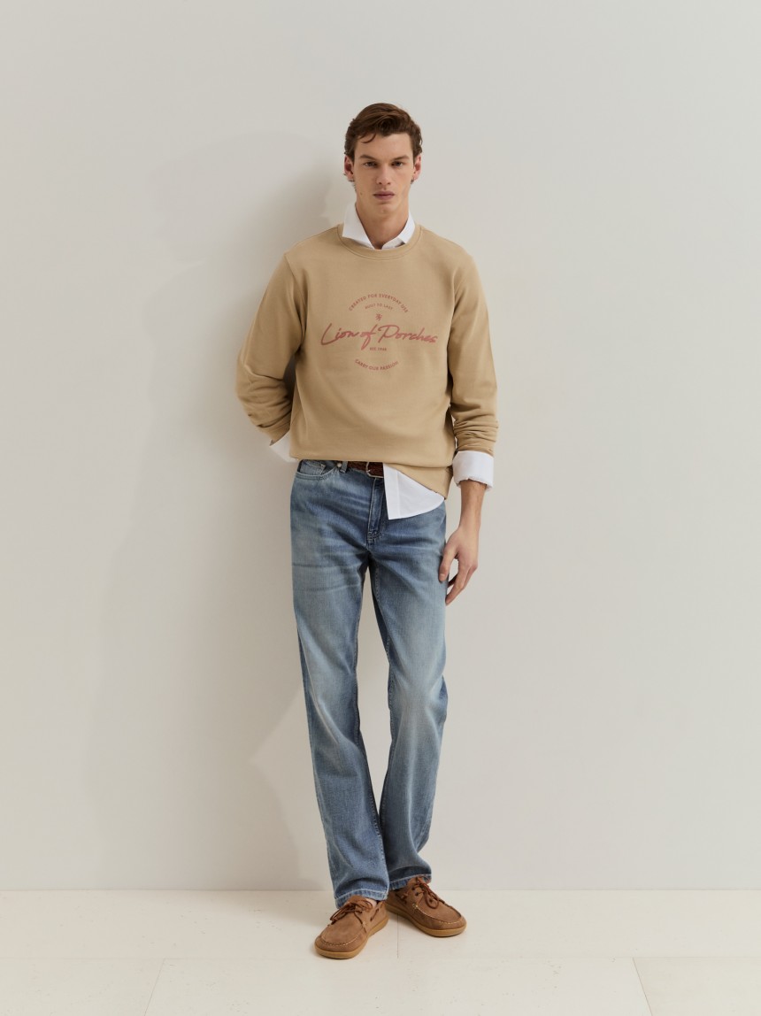 Sweatshirt em algodão