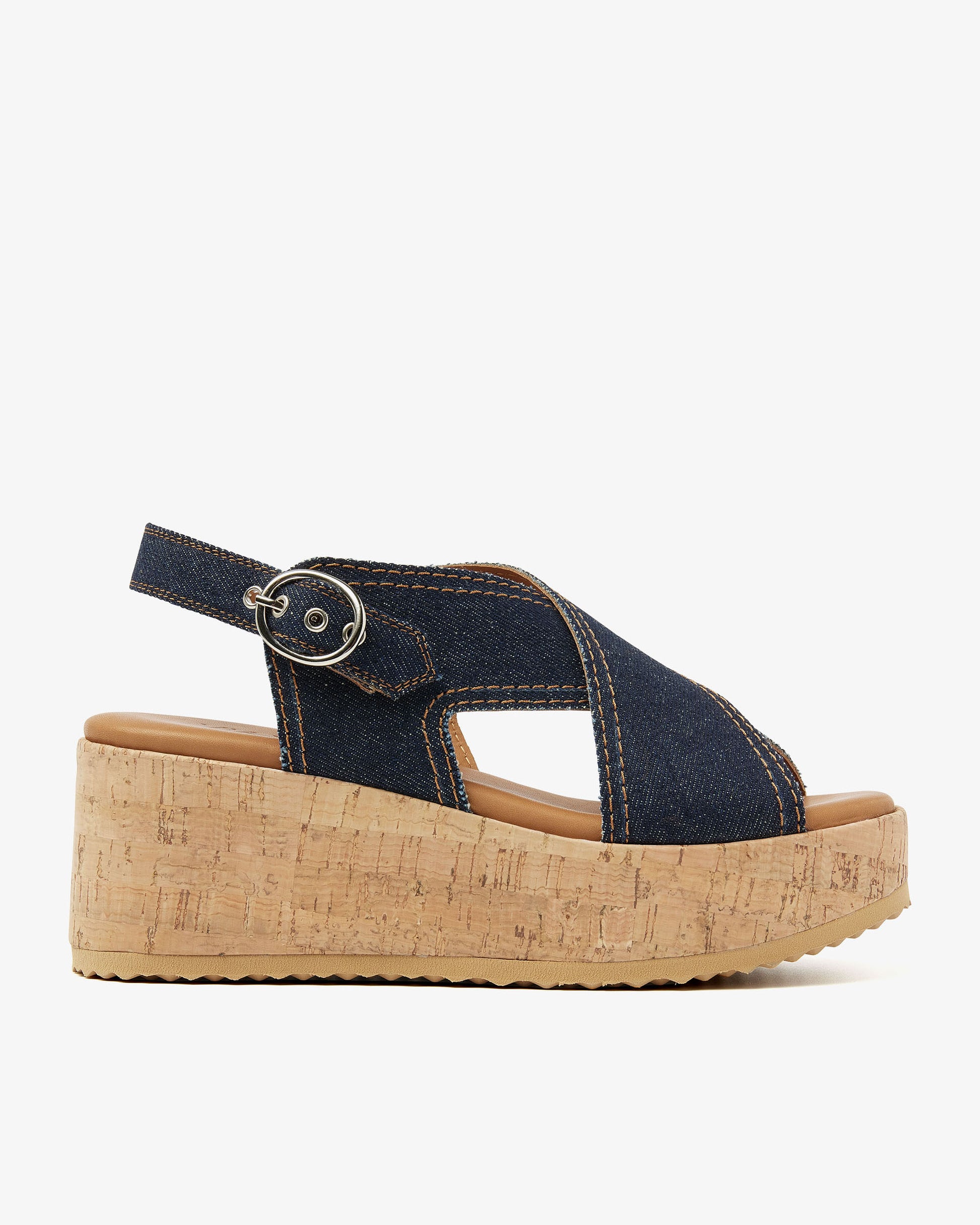 VIA VAI denim sandalen Sissel Capri