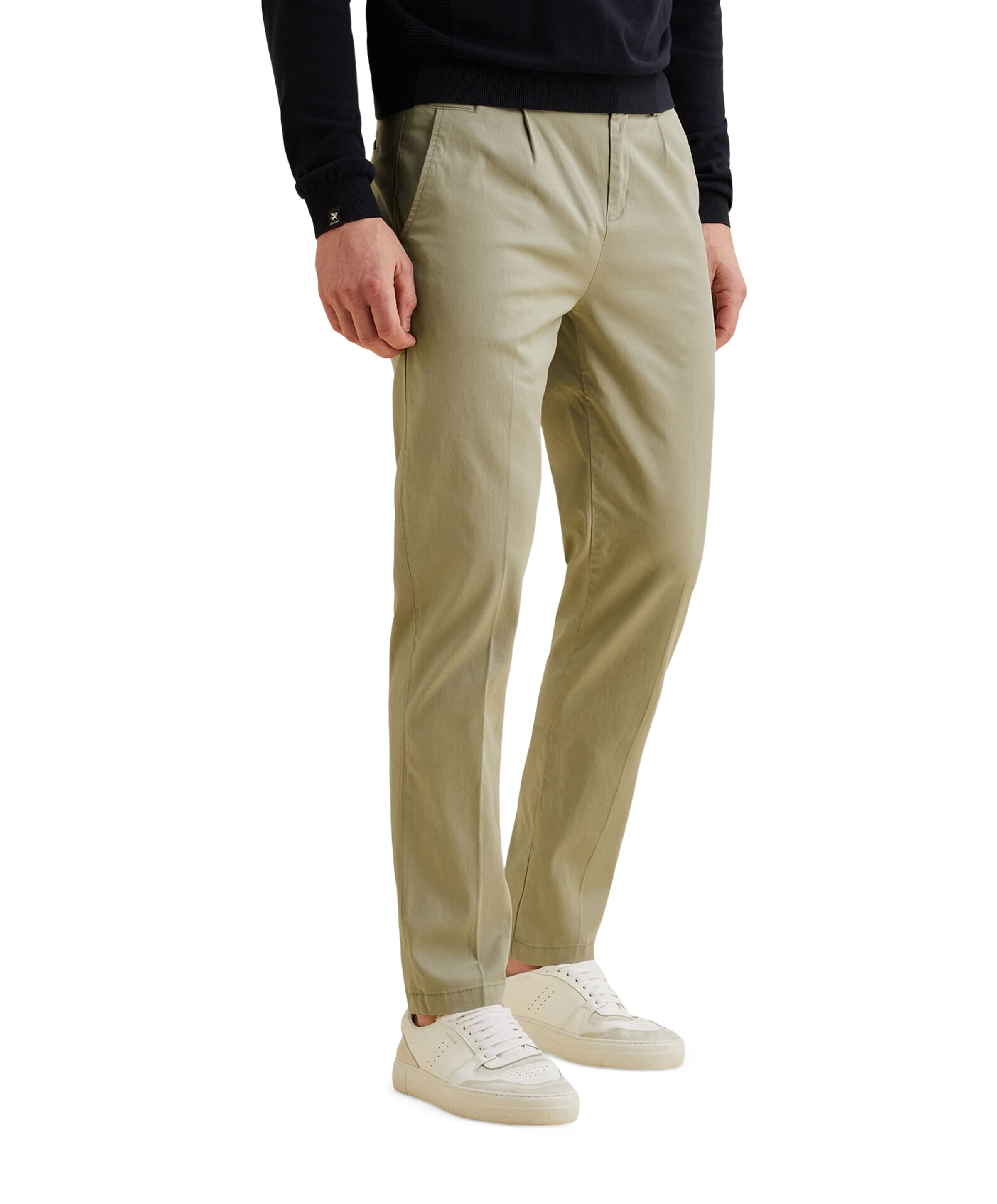 Vanguard V35 RELAXED CHINO SOFT STRETCH TENCEL heren broek groen