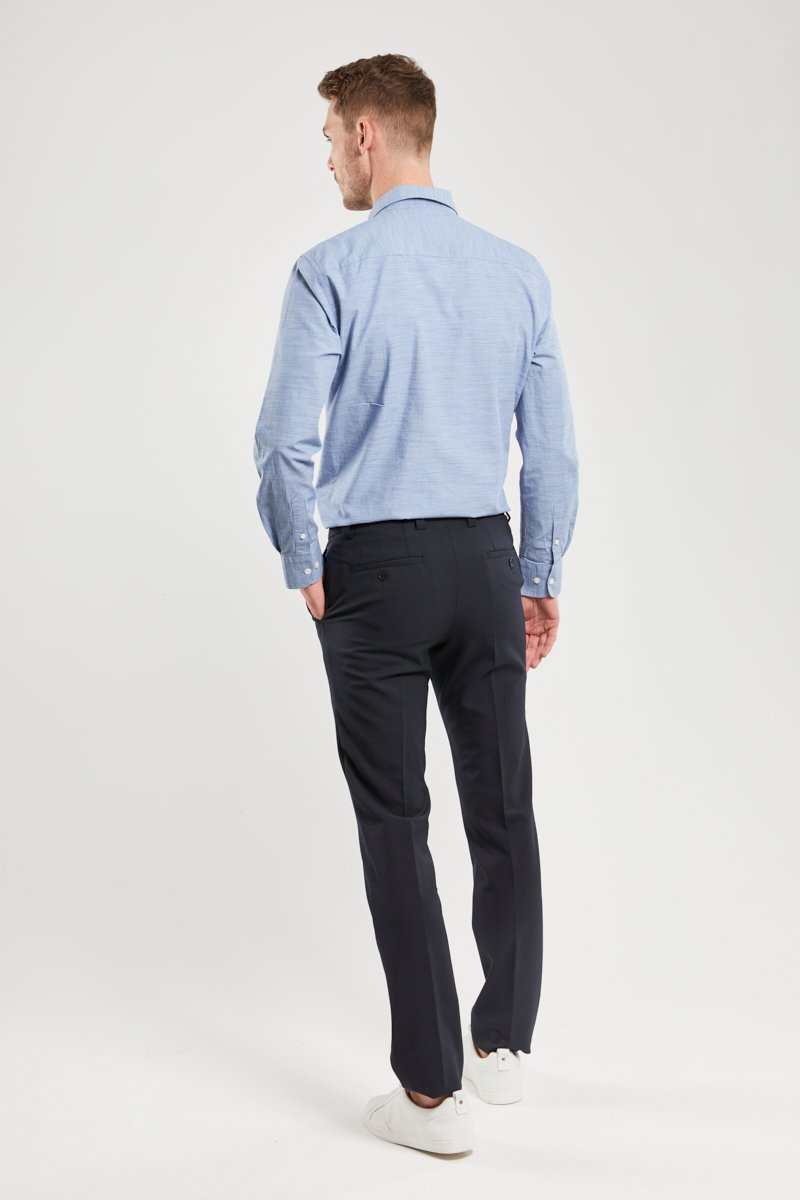 Pantalon de costume - laine et polyester