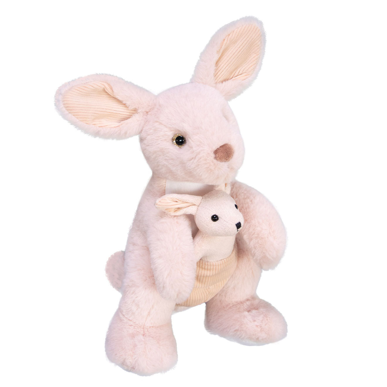 Histoire d'Ours Peluche Sidney le Kangourou beige