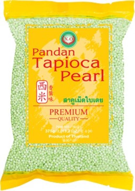 X.O. Pandan Tapioca Parels klein 375g