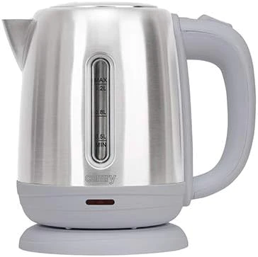 bouilloire électrique de 1,2L 1630W gris blanc Camry