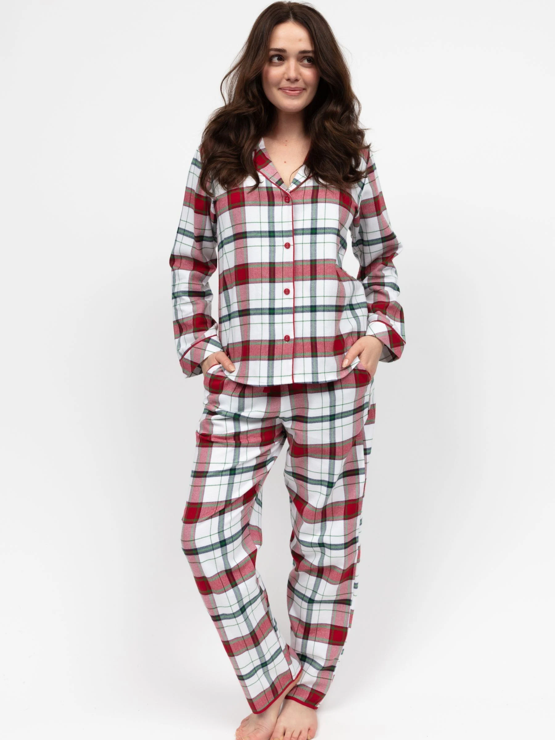 Cyberjammies geruite pyjamaset met lange mouwen