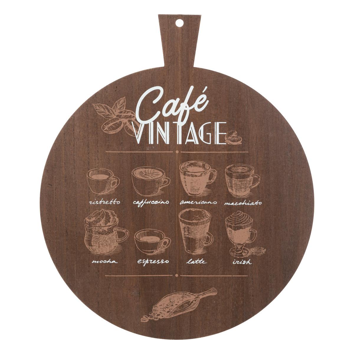 DECO MURALE PLANCHE CAFE BORDELAIS D.38CM