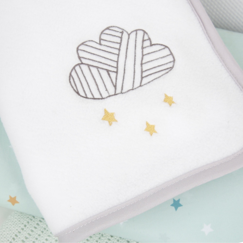 CuddleCo Spring Skies 4-teiliges Babybettwäsche-Set