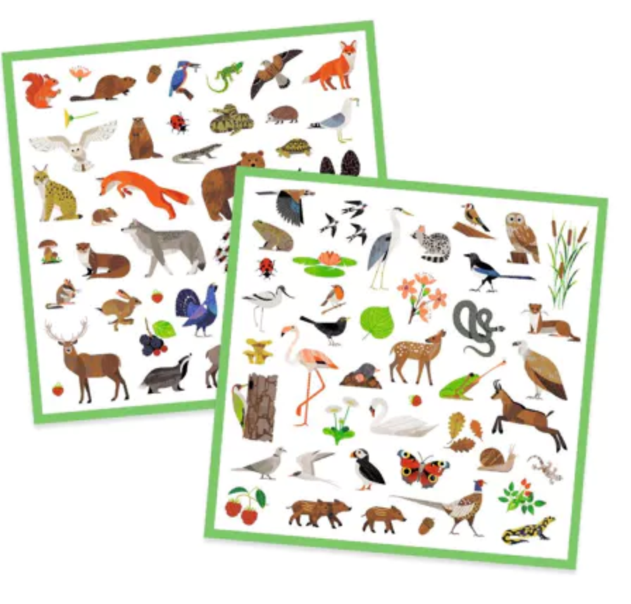 Djeco dj09285 Stickers Fauna