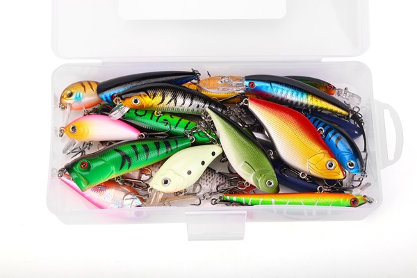 Boîte Leurre Dur Brochet Fish4all   Bas de ligne & Pinces (23 pièces)