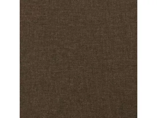 Tête de lit avec oreilles Marron foncé 183x23x78/88 cm Tissu