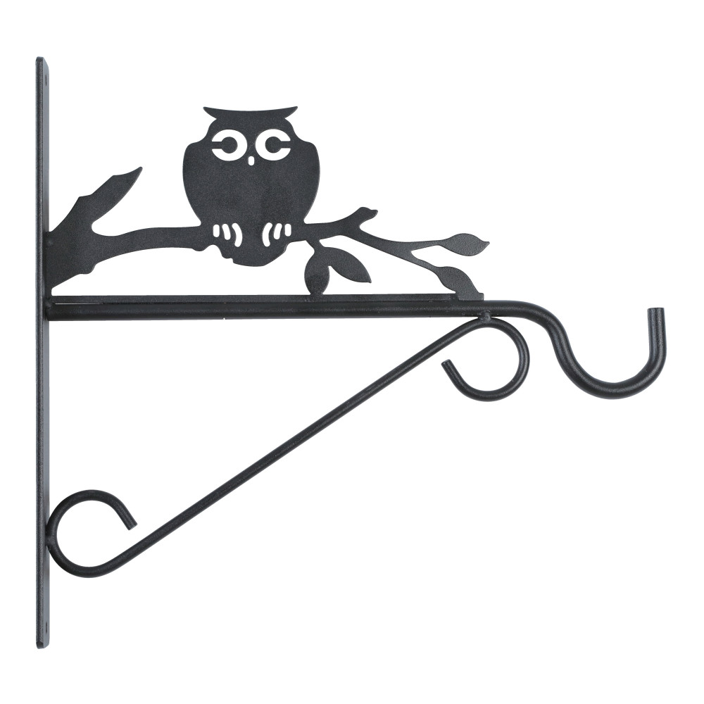 Support mural hiboux pour nourriture oiseaux