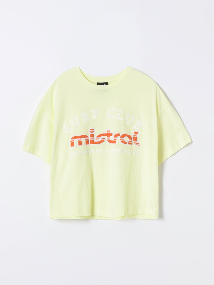 Camiseta bordada Mistral x Lefties - Amarelo Claro