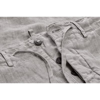 Herren-Leinenhose, Graumelange