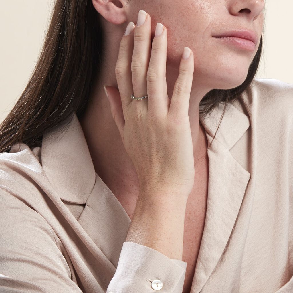Bague Alexander Argent Blanc Oxyde De Zirconium