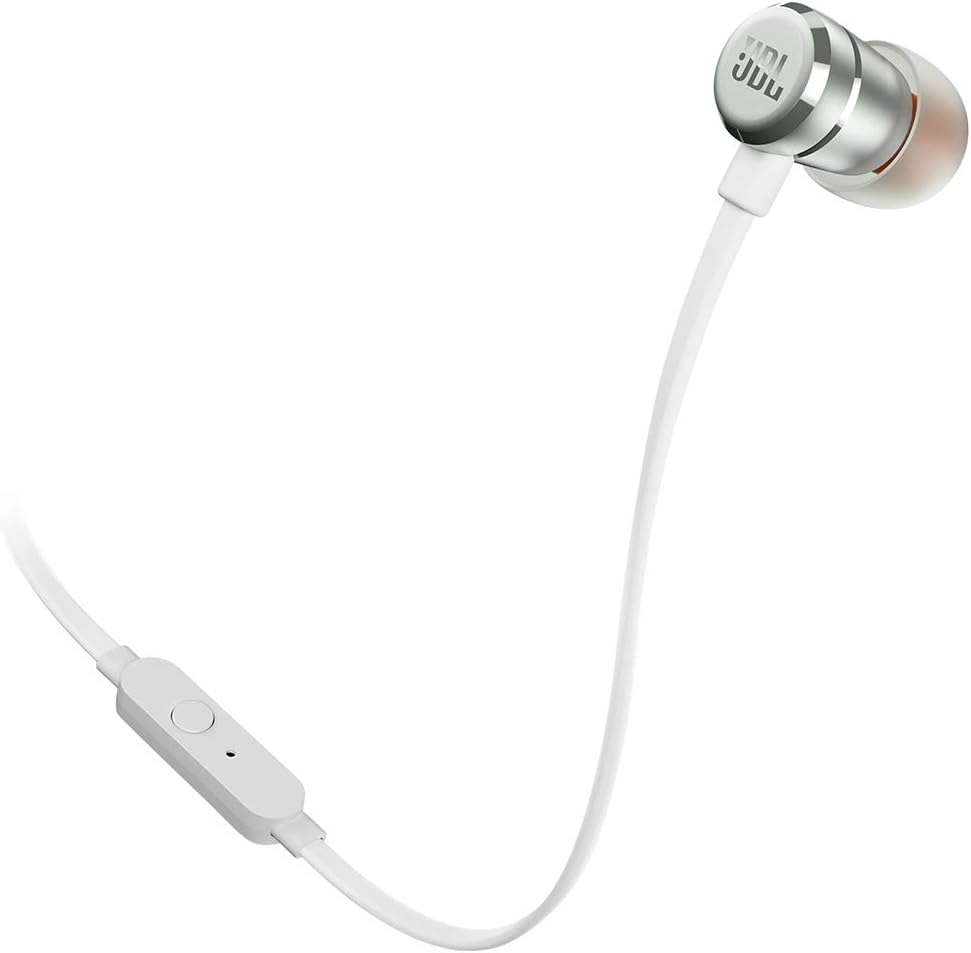 T290 In-Ear Kopfhörer mit 3.5 mm Klinken Anschluss und Mikrofon (JBLT290SIL) - Silber