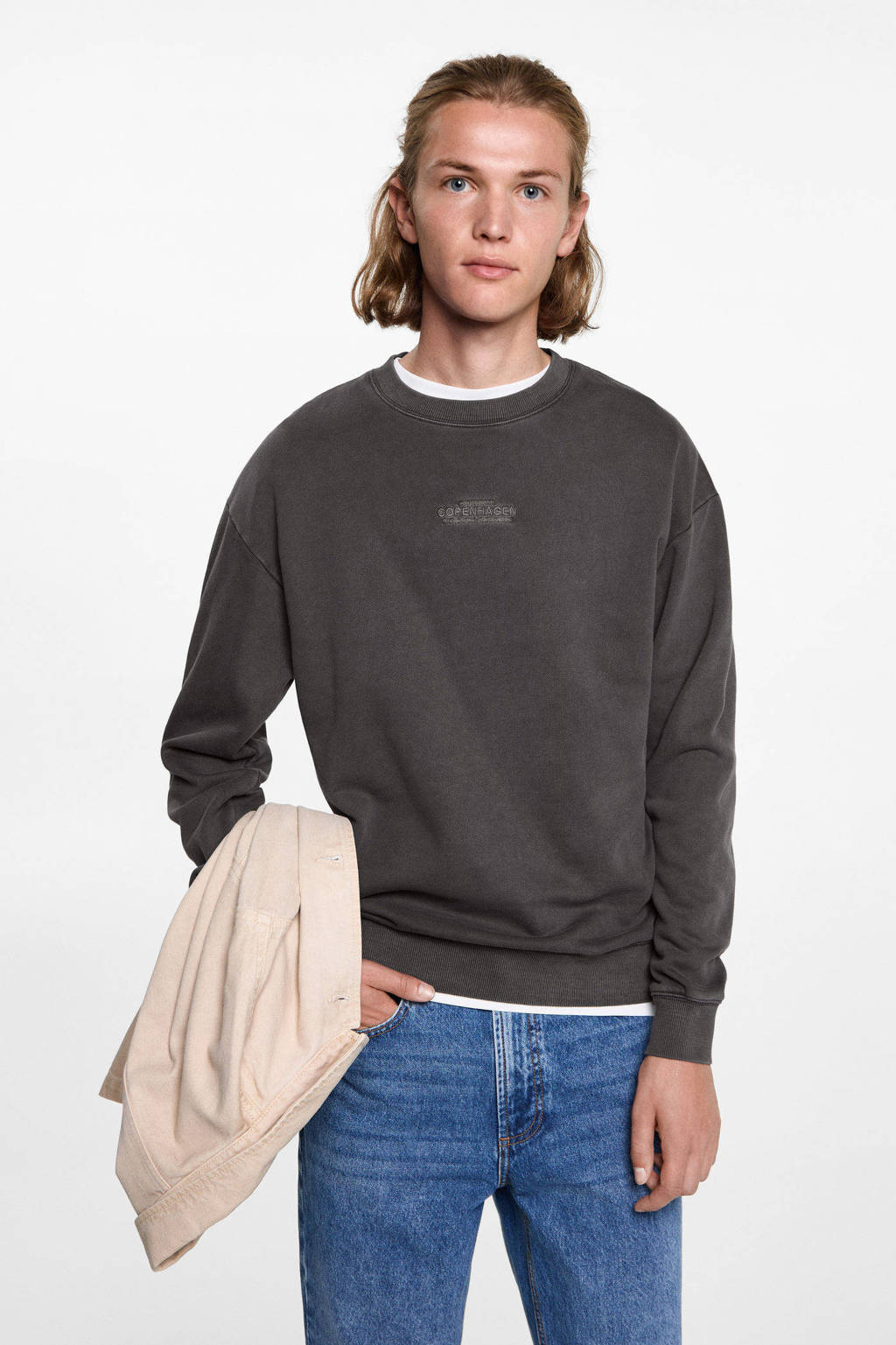 MANGO TEEN sweater antraciet