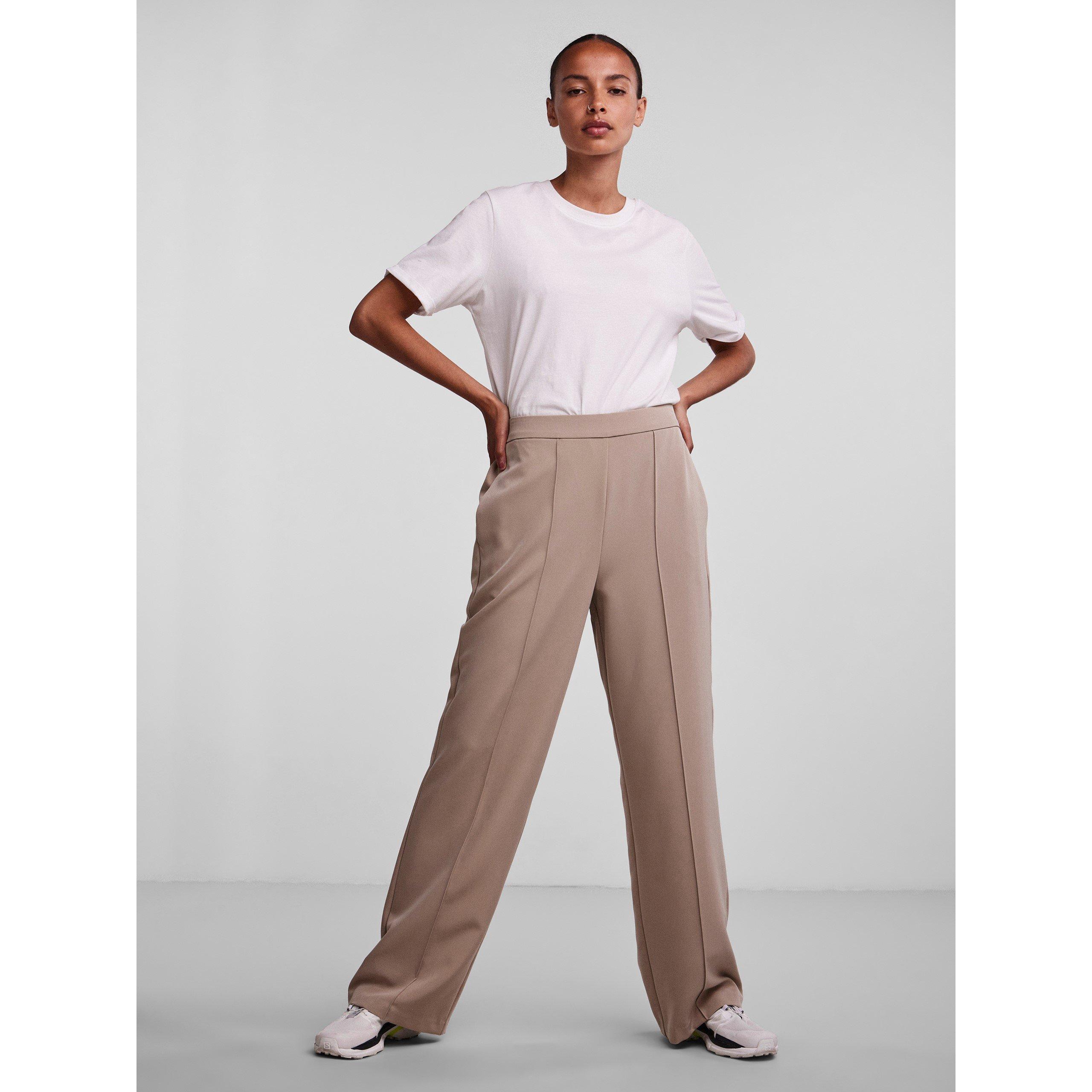 Pieces High Waisted Wide Trousers