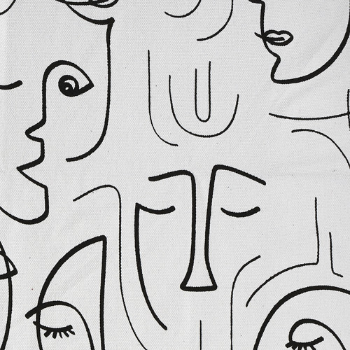 The home deco factory - ARTY - Blanc-Noir