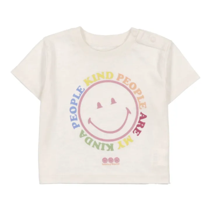 the new society T-Shirt Rolling Baby | Ecru