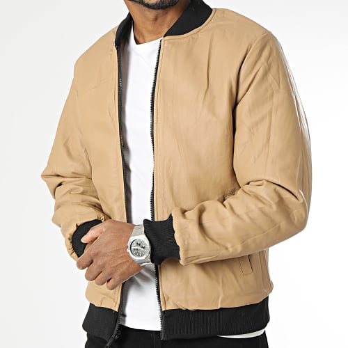 Veste Bomber Camel Réversible
