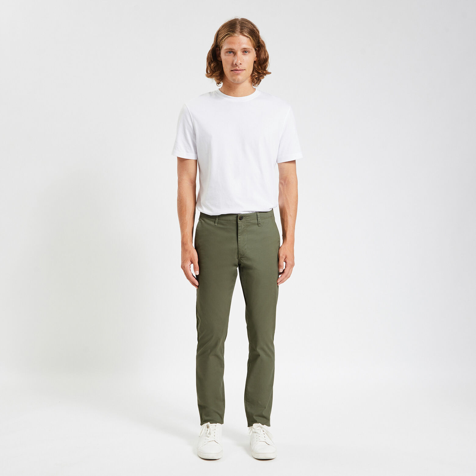 Pantalon chino slim 'le parfait by JULES' vert