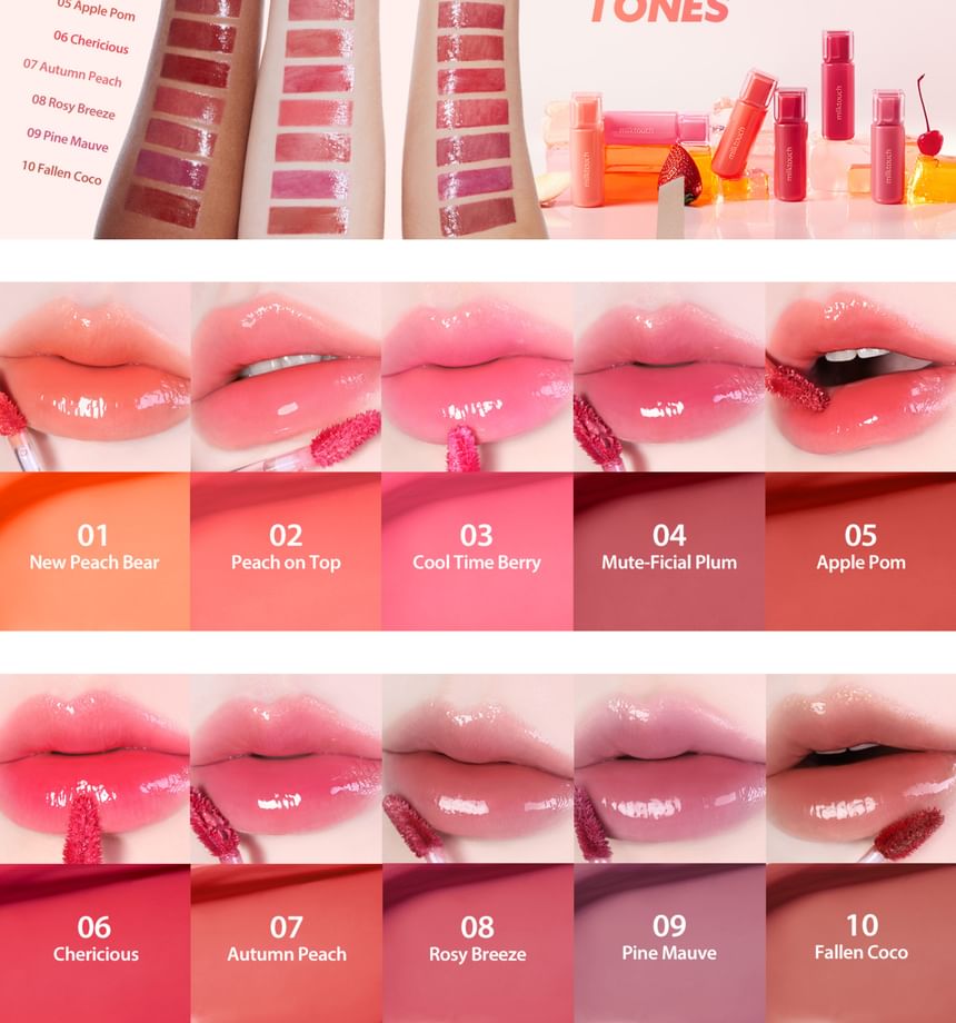 Milk Touch - Jelly Fit Getinte Glow Tint - 10 kleuren