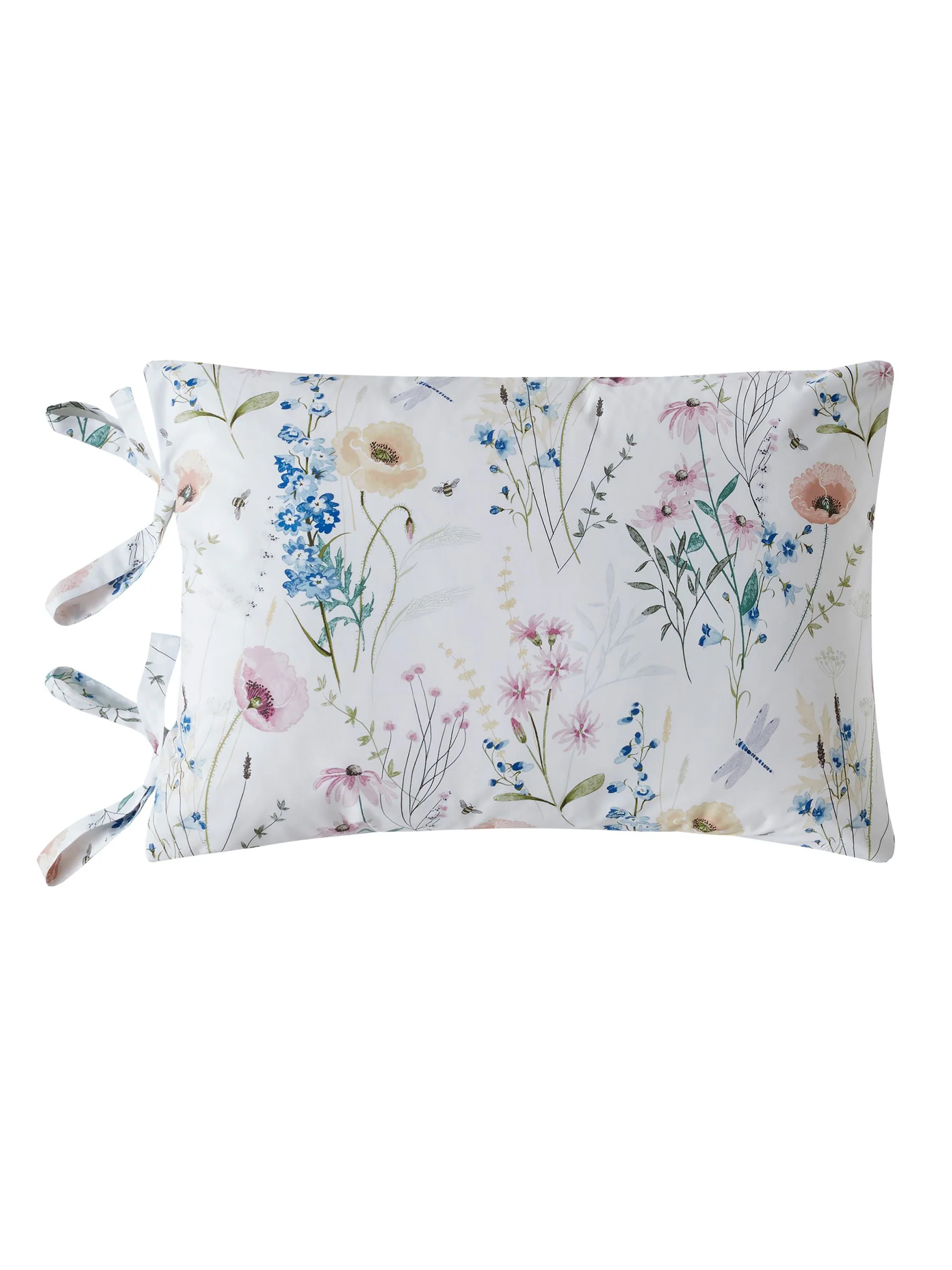 Laura Ashley 100% Cotton Percale 200 Thead Count Alford Meadow Duvet Cover and Pillowcase Set
