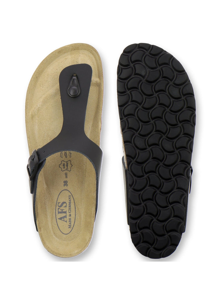 Zehensteg Sandalen Damen schwarz