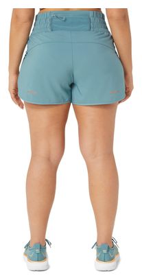 Short Asics Nagino Run 4in Bleu Femme