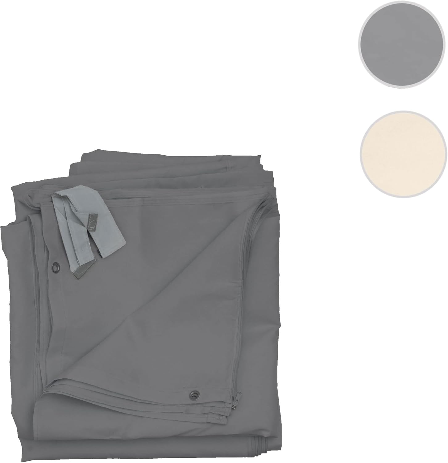 4er-Set Seitenwand für Pergola Cadiz, Ersatzseitenwand Pavillon 4x3m, Polyester - grau