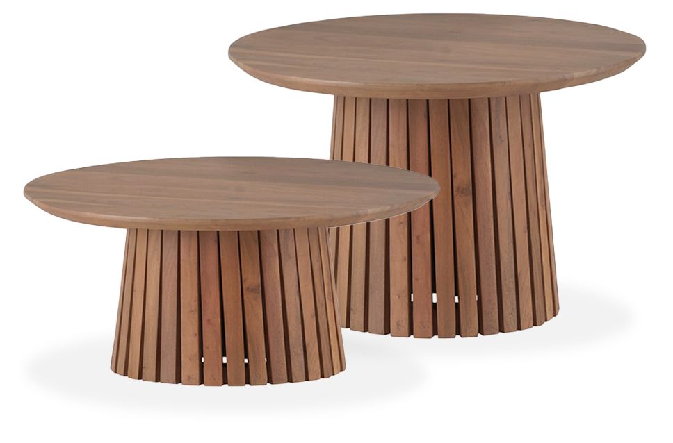 Salontafelset Naturel Burundi ⌀90  x H40 cm