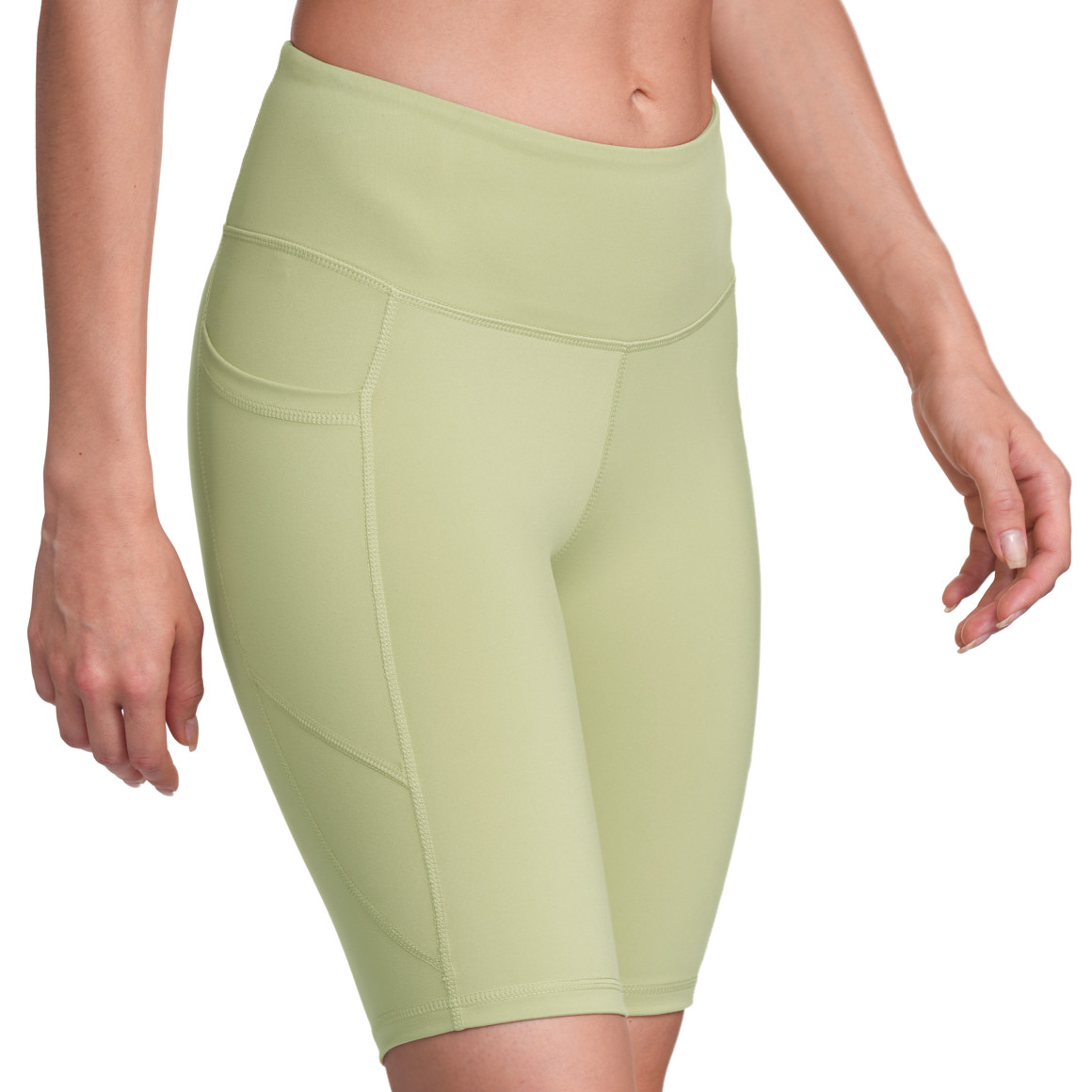 Gina Sports Damen Sport-Radler mit Taschen hellgrün