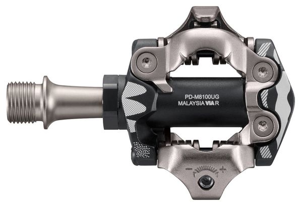 Paire de Pédales Automatiques Shimano GRX PD-M8100-UG Édition Limitée United in Gravel Noir