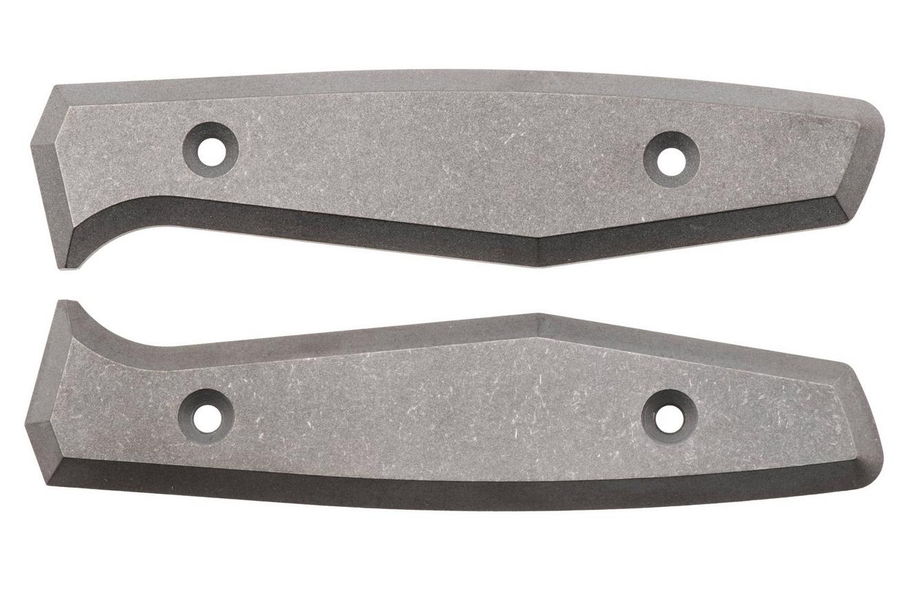 Daily Customs AK1 Scales P10012631, Plain Titanium handgreepschalen