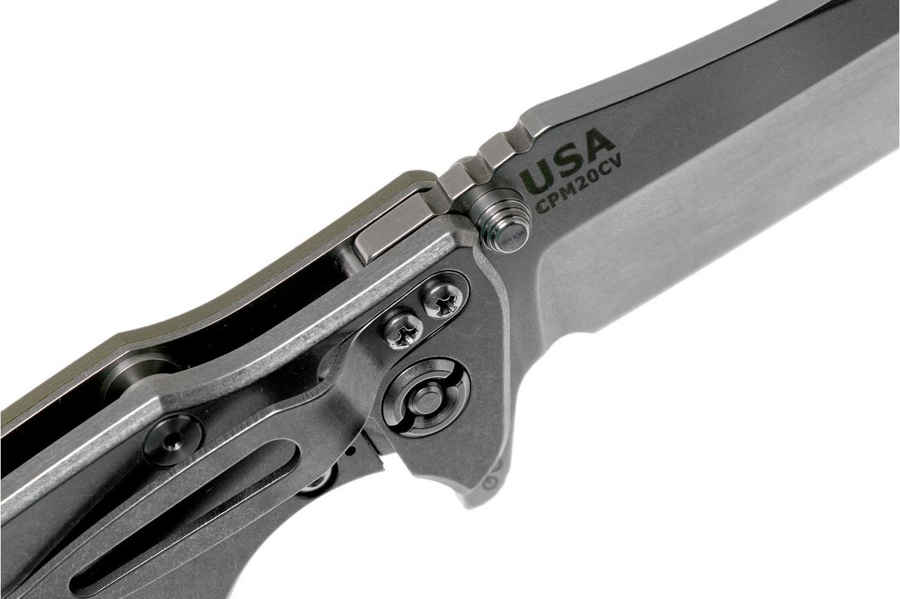 Rick Hinderer Eklipse 3.5” Tanto, CPM 20CV Stonewashed, OD Green G10 zakmes
