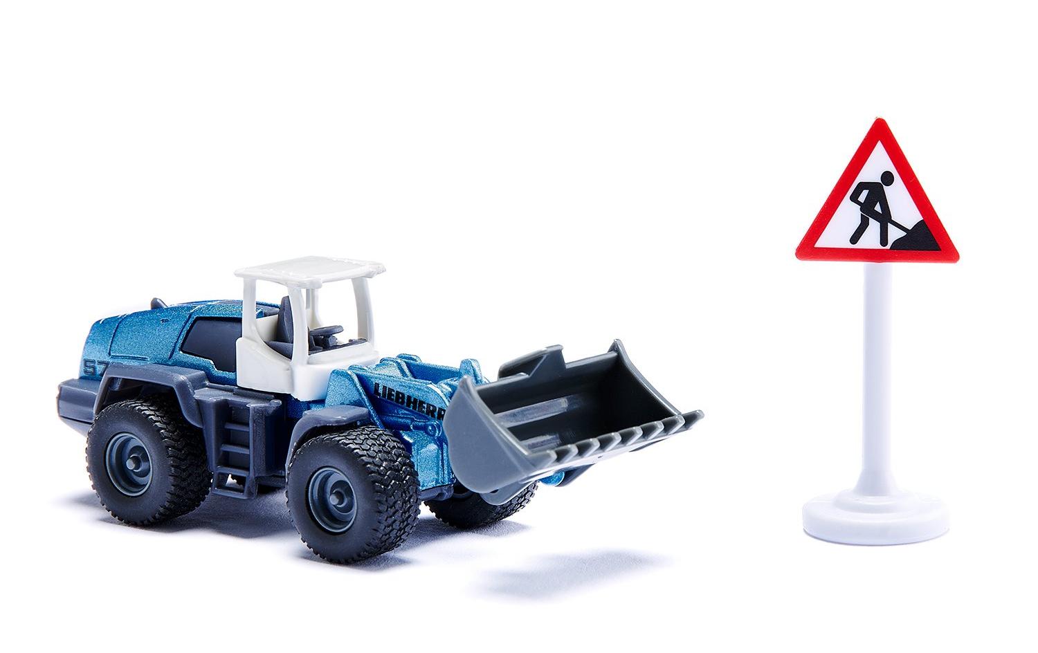 Baustellen-Set 3 FahrzeugeSiku Super Geschenkset mit Radlader, Muldenkipper und Gabelstapler