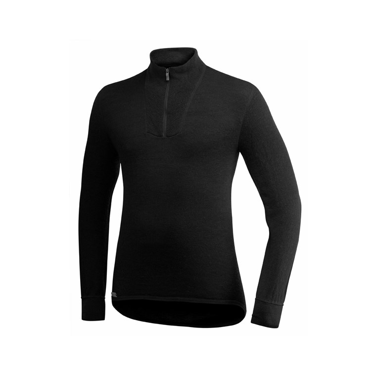 Woolpower Zip Turtleneck 200 Black