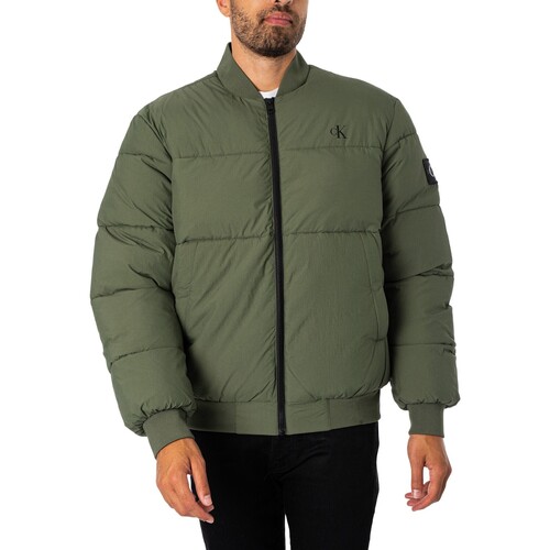 Calvin Klein Jeans - Chaqueta Bomber Comercial Verde