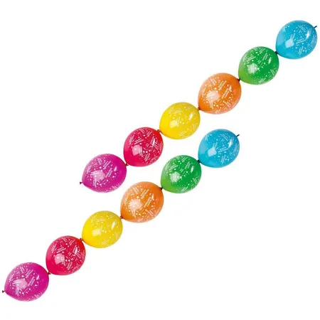 amscan Latexballons Girlanden Happy Birthday, 6 Stück