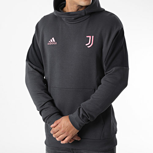 Sweat Capuche Juventus HD8860 Gris Anthracite