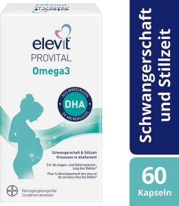 Elevit Provital Omega3 Kapseln, 60 Stück